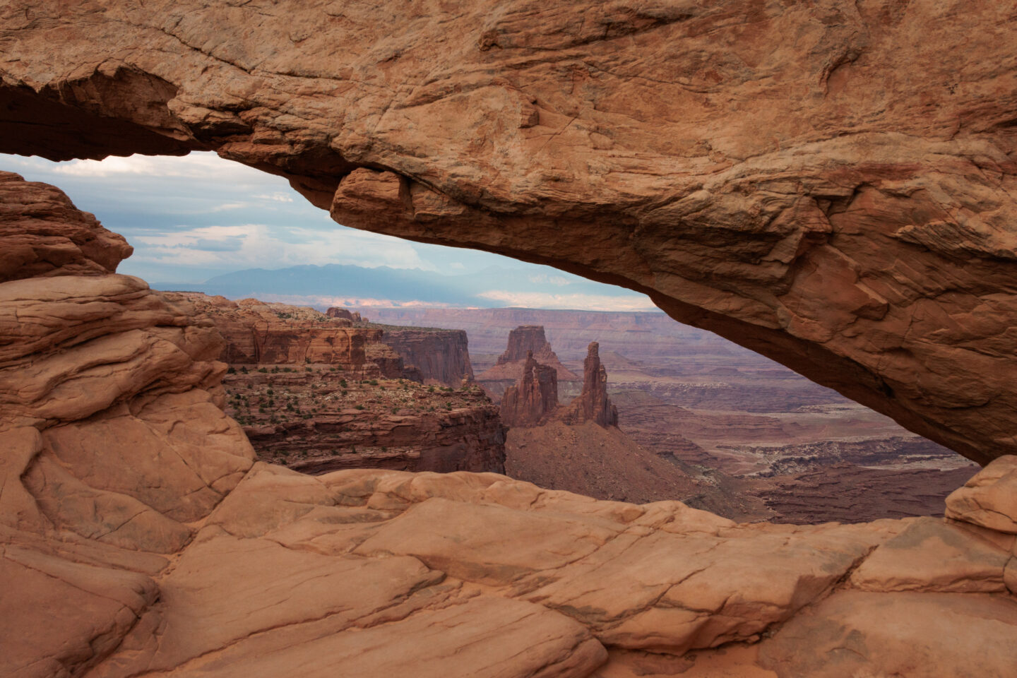 Canyon looking through arch